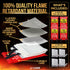 JJ CARE Fire Blanket - 4 Packs with Hooks - Emergency Fire Blanket for Home & Kitchen, High Heat Resistant Fire Suppression Blankets for Home Safety, Kitchen, and Camping